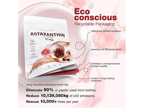 Astaxanthin 12mg, 150 Softgels