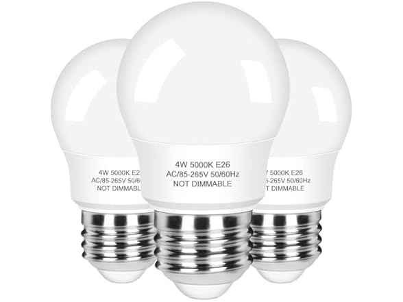 Brightever 3-Pk A15 Refrigerator Light Bulb