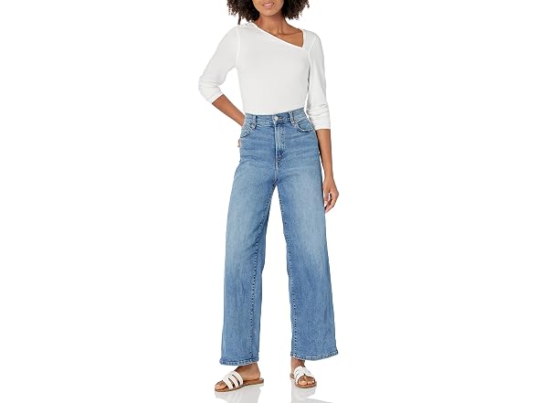The Drop Women (L) Neil Long Sleeve Top White