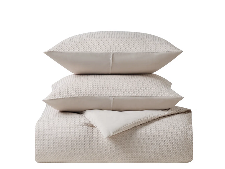 Kathy Ireland 3-Piece Waffle Down Alternative Comforter Set