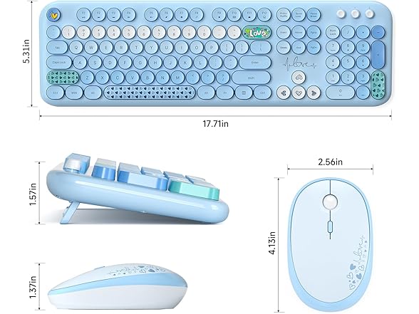 SQMD Wireless Keyboard and Mouse