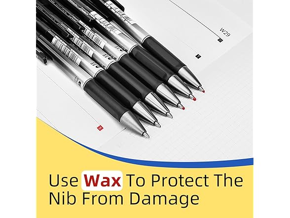 12 Pack Gel Pens, 0.7mm Black