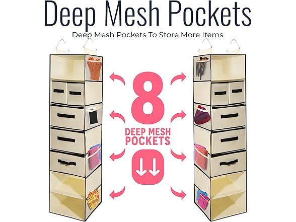 7-Shelf Closet Organizer w/ Drawers