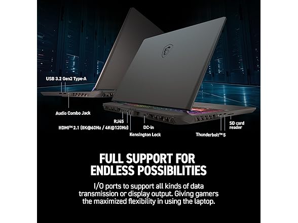 MSI Vector 16 HX AI 16” 144Hz FHD+ Gaming Laptop