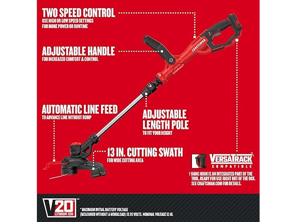 CRAFTSMAN CMCST900B V20 Cordless 13 in. WEEDWACKER