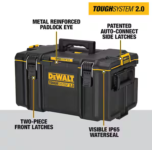 Dewalt DWST08300 TOUGHSYSTEM 2.0 22in W Modular Tool Box - Gallery 7