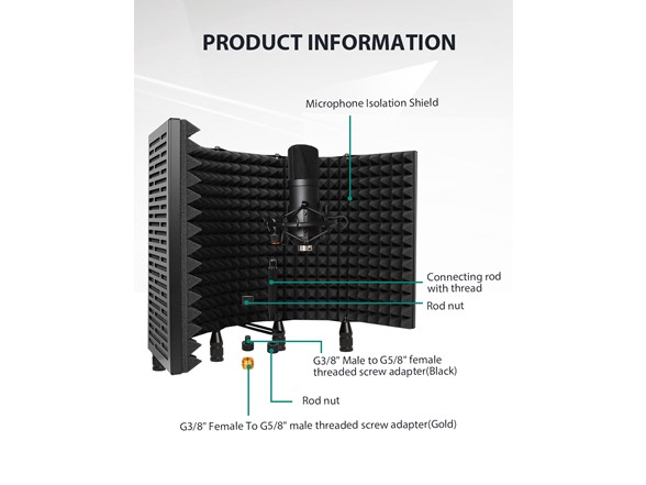 Professional Vocal Isolation Shield