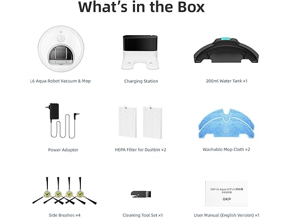 OKP Life Self-Charging Robotic Vacuum Cleaner