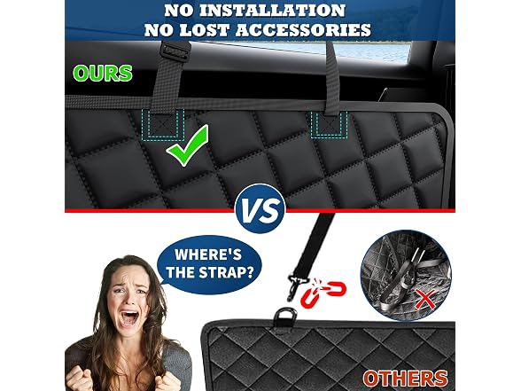 Waterproof Dog Car Seat Cover w/ Mesh