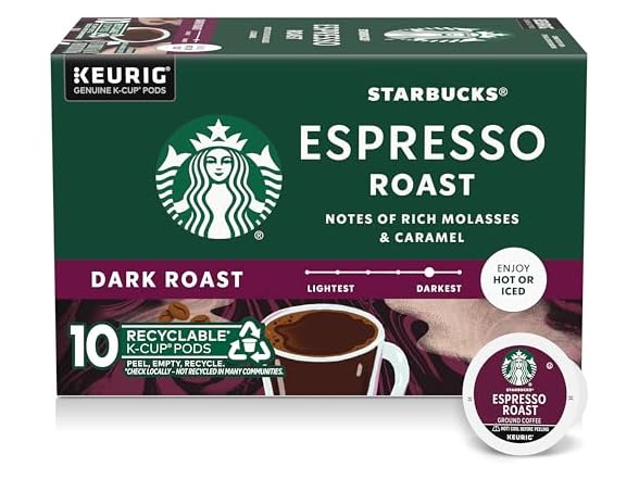 Starbucks Espresso Roast K-Cups, 10ct