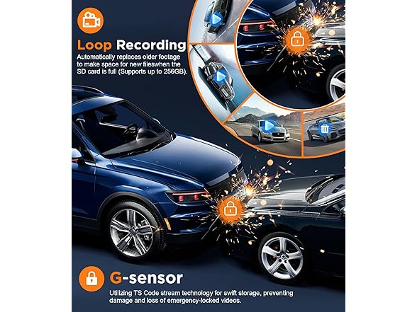 (NEW) Tecival Dual Dash Cam
