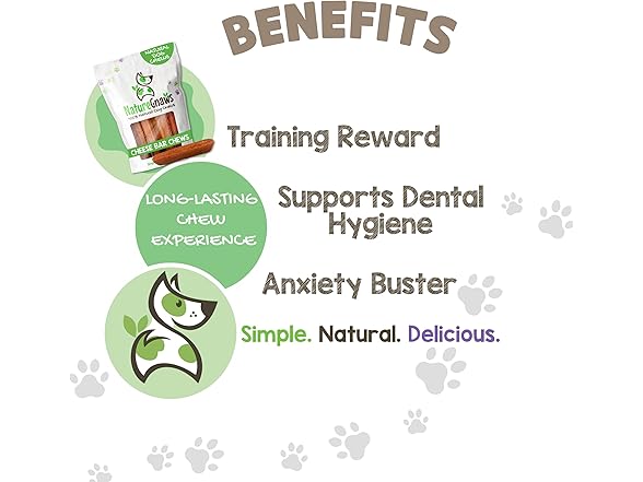 Nature Gnaws Bacon Cheese Bar Chews for Dogs
