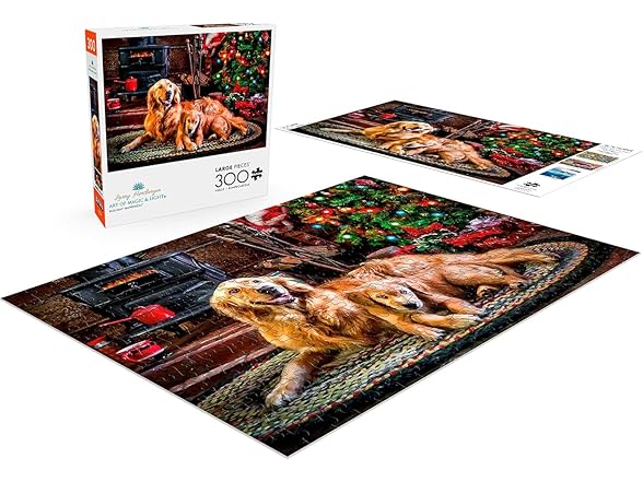 300 Piece Jigsaw Puzzle - Dogs Under The Tree