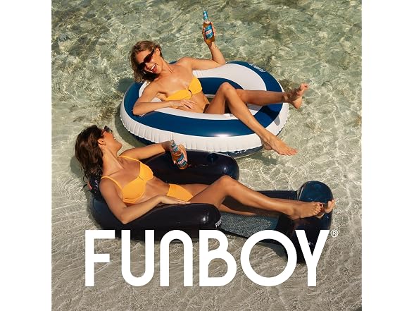 FUNBOY 46 Navy Blue Stripe Pool Float Inner Tube