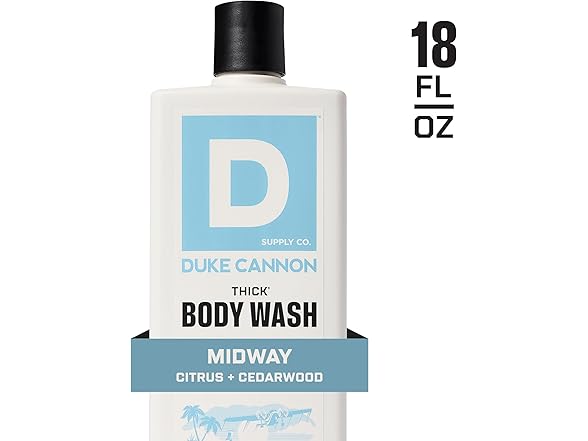 Duke Cannon Supply Co. Thick High Viscosity Body Wash