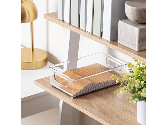 iDesign Stackable Pantry Bin with Handles