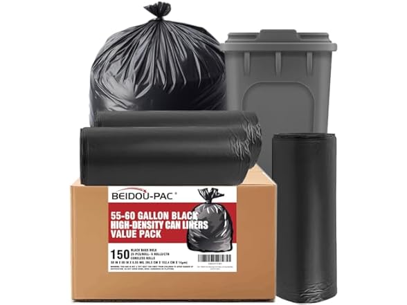 BEIDOU-PAC 55-60 Gallon Trash Bags