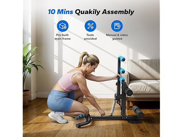 Black/Blue Deep Squat Machine