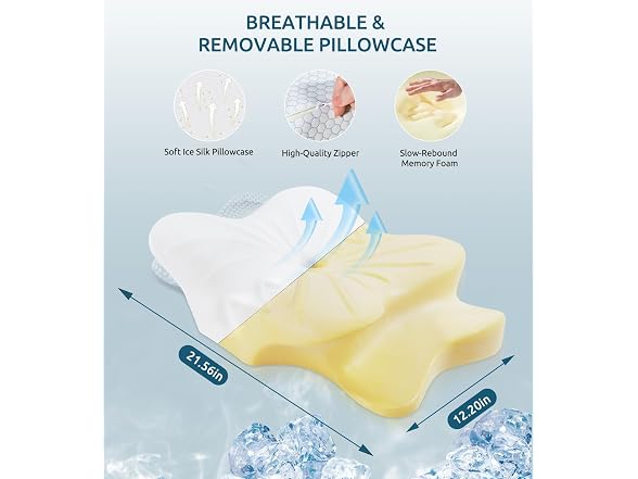 FAIORD Cervical Memory Foam Pillow