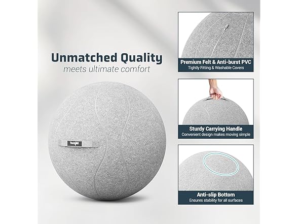 Yes4All Ball Chair Office, 400lbs Capacity