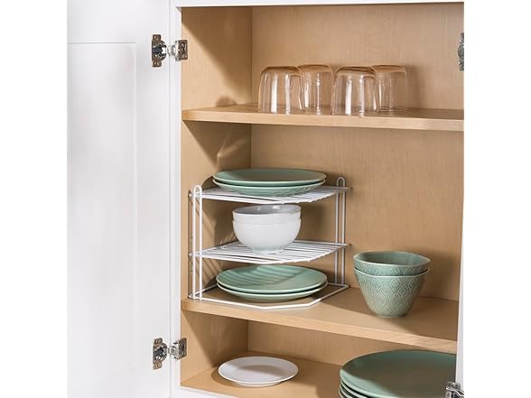 Home Basics Corner Rack, White