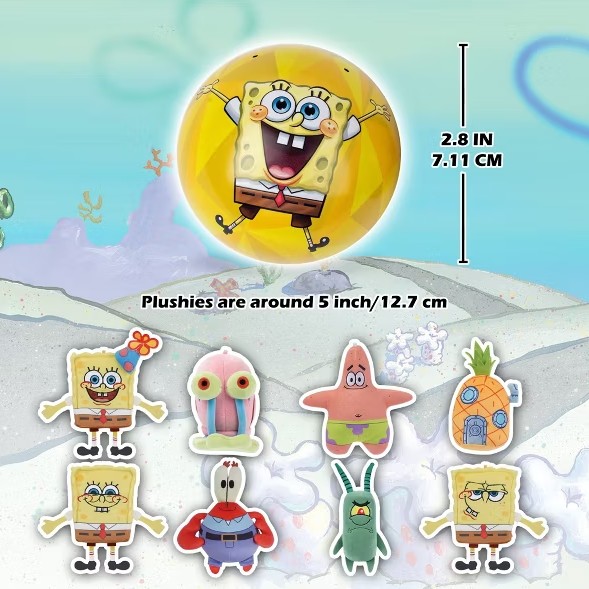 Miraball Surprise Plush - SpongeBob 4PK - Gallery 7