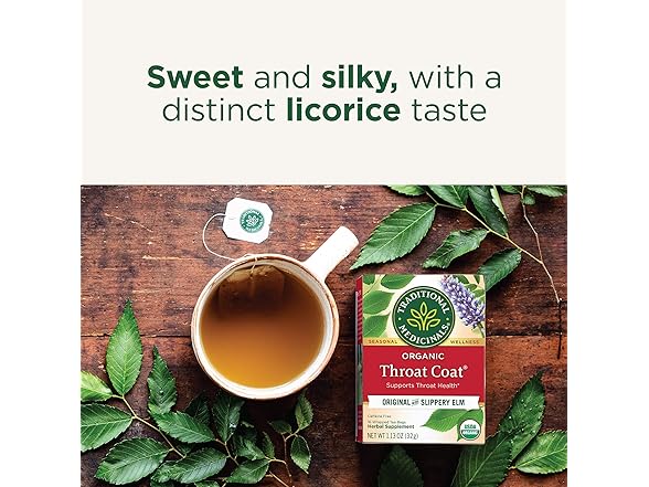 16CT Traditional Medicinals Organic, Throat Coat Tea
