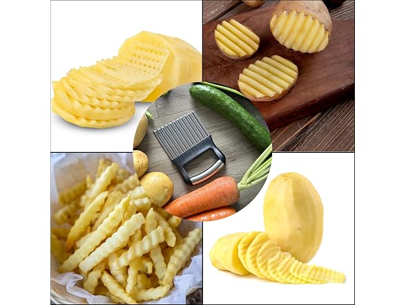 ZICXON Crinkle Cutter for Veggies