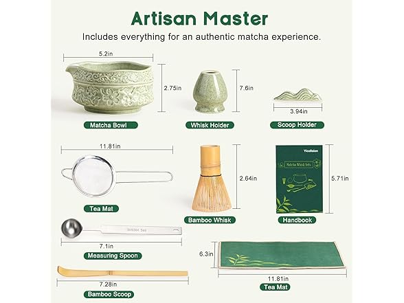 Yicollaion Matcha Whisk Set