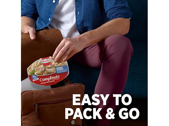 6PK HORMEL COMPLEATS Chicken Alfredo Microwave Tray
