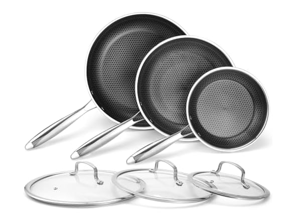 Tibbicc Stainless Steel Non Stick Frying Pan