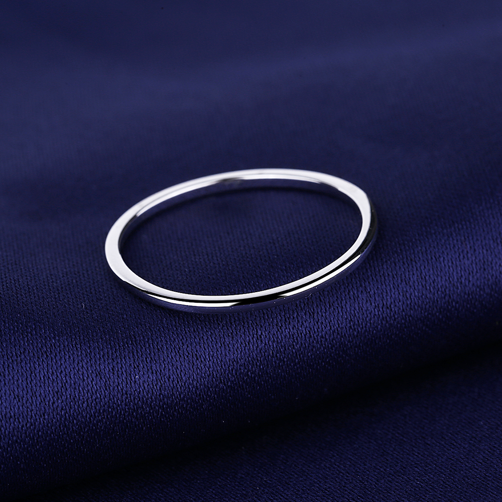 925 Sterling Silver Thin Band - Gallery 4