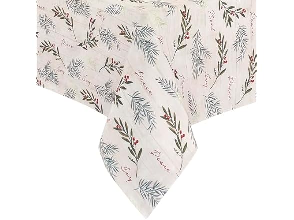 Elrene Home Fashions Holiday Tree Trimmings Tablecloth