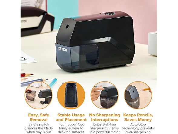 Bostitch Portable Rechargeable Battery Pencil Sharpener