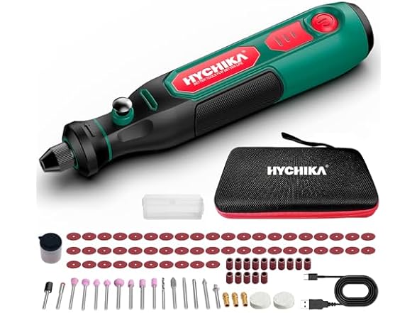 HYCHIKA Mini Cordless Rotary Tool Kit - 89PCS