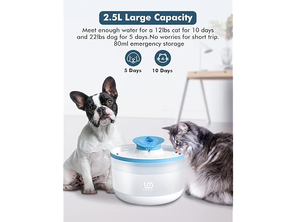 ZOKALEY Cat Water Fountain,Ultra Quiet