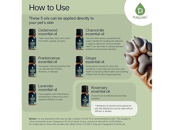 Pet Friendly Aromatherapy Essential Oils