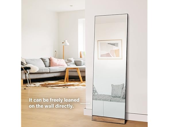 YSSOA Full Length Mirror Black 65"x22"