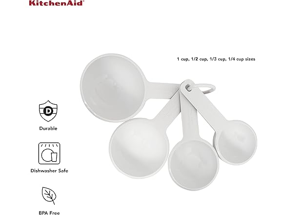 KitchenAid Measuring Cups, Set Of 4, White