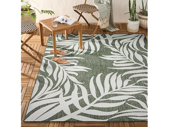 Tommy Bahama Botanical Rug Green/Cream