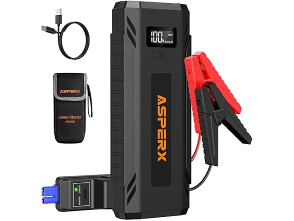 ASPERX Car Jump Starter, 4000A