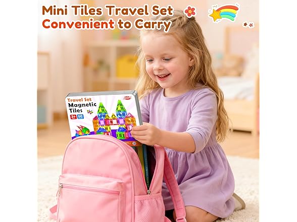 NVHH 60PCS Mini Magnetic Tiles