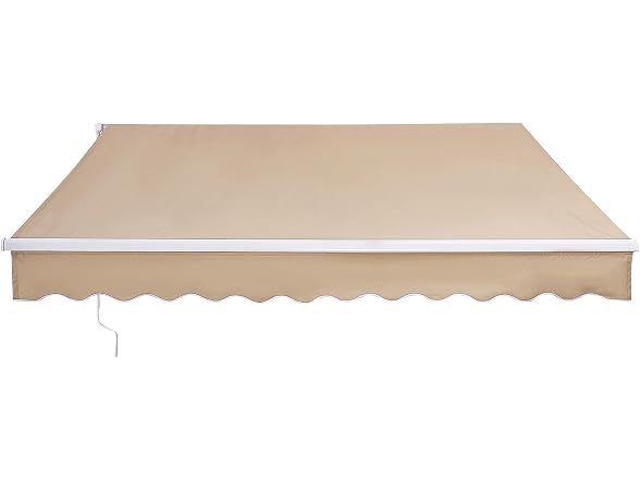 Manual Retractable Awning, 8 x 7 ft Outdoor