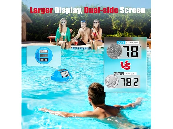 BaldrTherm Pool Thermometer Digital Floating