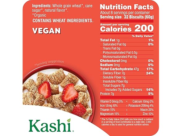 Kashi Breakfast Cereal, Organic, Whole Grain