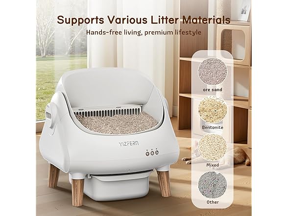 YIZFERN BC5876260161812 Self Cleaning Litter Box