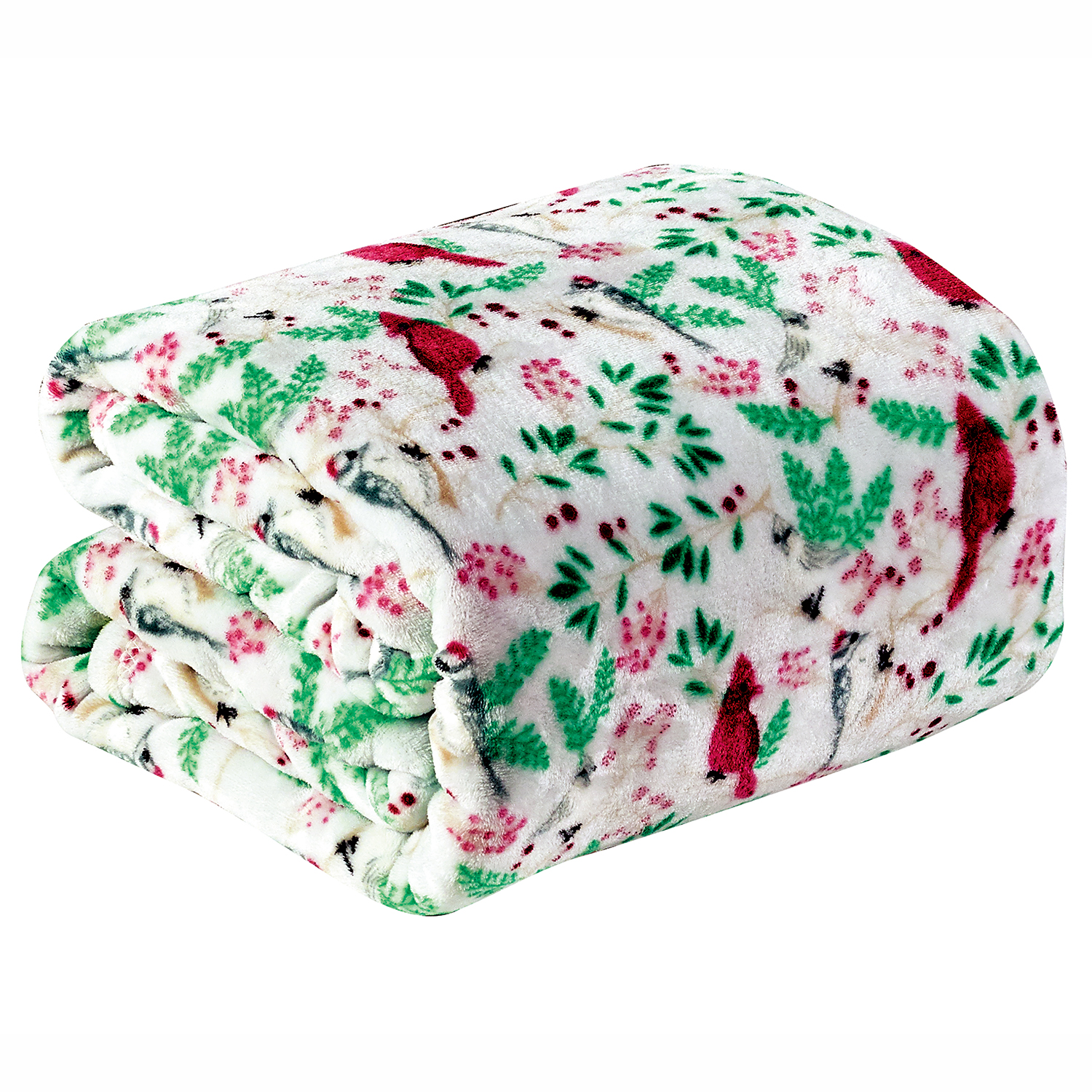 Luxury Home Cardinal Plush Decorative Throw - Gallery 2