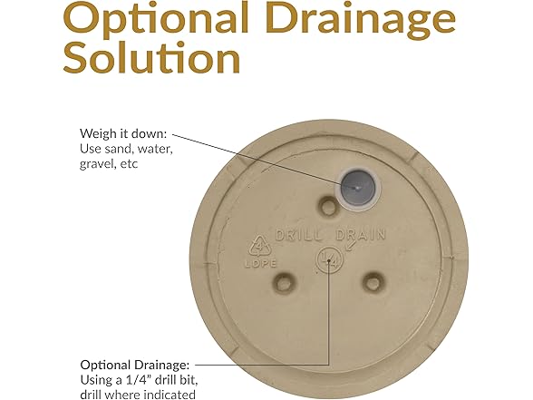 Sunnydaze 16-Inch Darcy Round Plant Pot 2 Pack - Beige