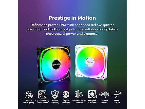 120mm ARGB PWM Fan Black