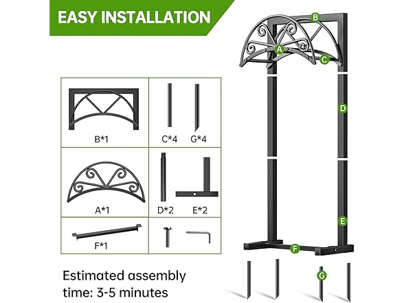 GREENER Garden Hose Holder, Black